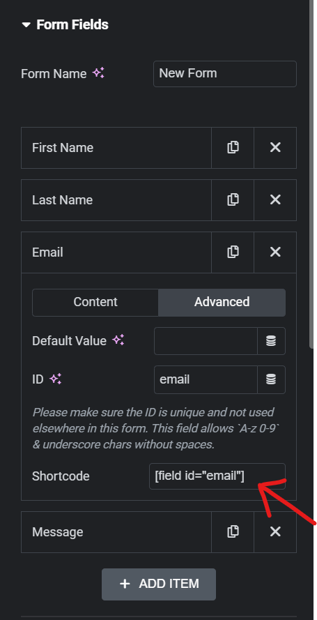 Autoresponding email settings