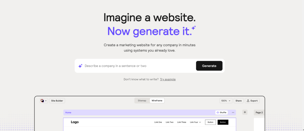 Relume: AI tool to generate website