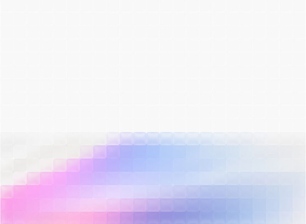 Abstract gradient squares background, pastel pink-blue hues.
